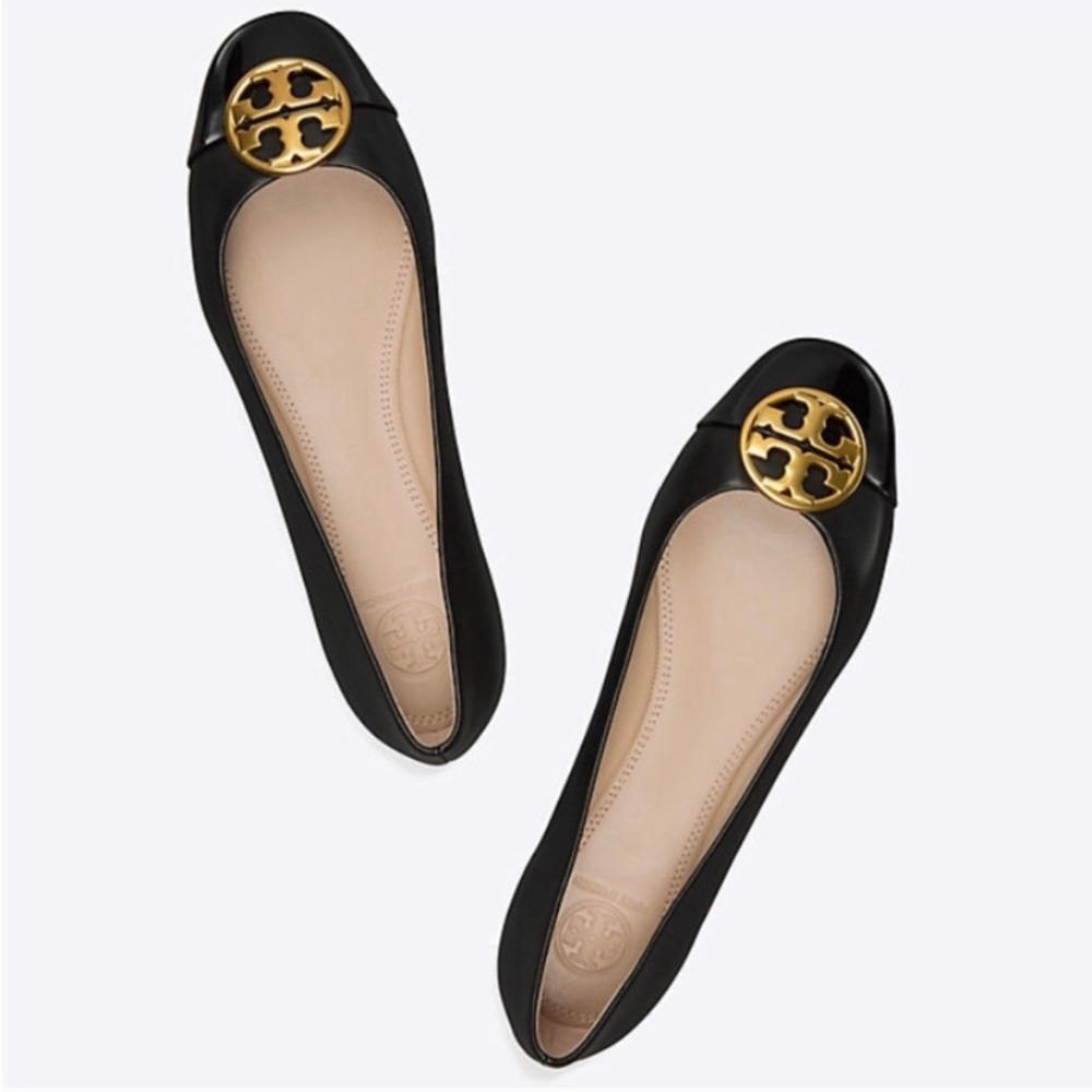 Tory Burch Chelsea Cap Toe Flat Black 8
